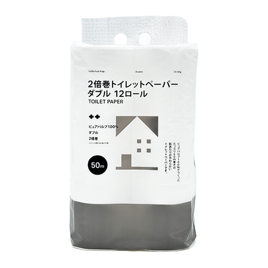 サツドラ　２倍巻トイレットペーパーピュアパルプダブル１２Ｒ　